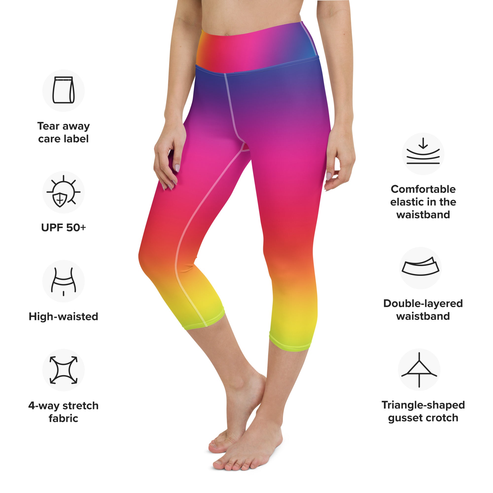 Sunshine & Rainbows Yoga Capri hotsell Leggings